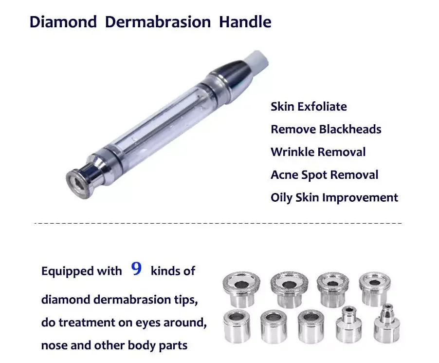 Professional Spa Beauty Equipment 7 Color Light LED Skin Care Diamond Peel Peeling Aqua Face Microdermabrasion Diamond Machine