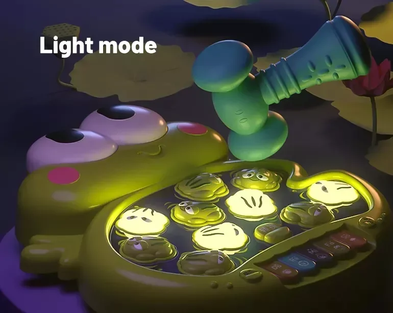 Electric Musical Hammer Whack Frog Play Machine Piano Keyboard Early Educational Beat Toys