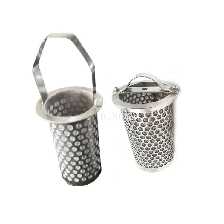 Factory Customized Stainless Steel Perforated Basket Strainer Bucket filter mesh basket