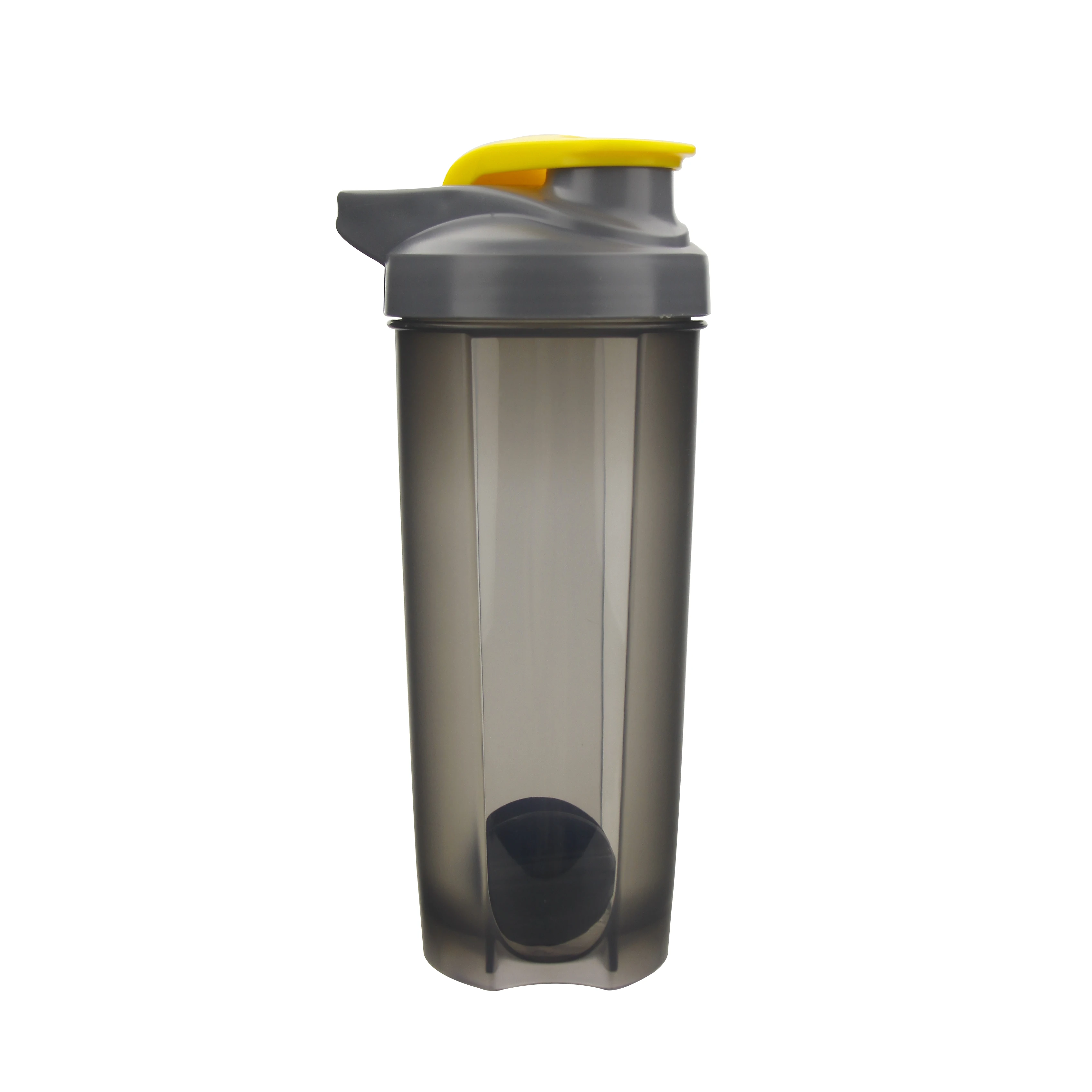 Wholesale sports bpa free flip tab custom ball inside plastic gym protein luxury workout shaker bottle with ball