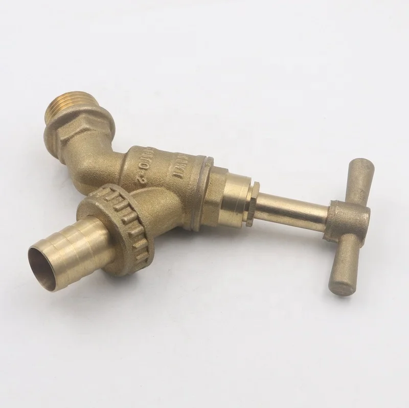 Forged 1/2 female  brass color stop cock valve