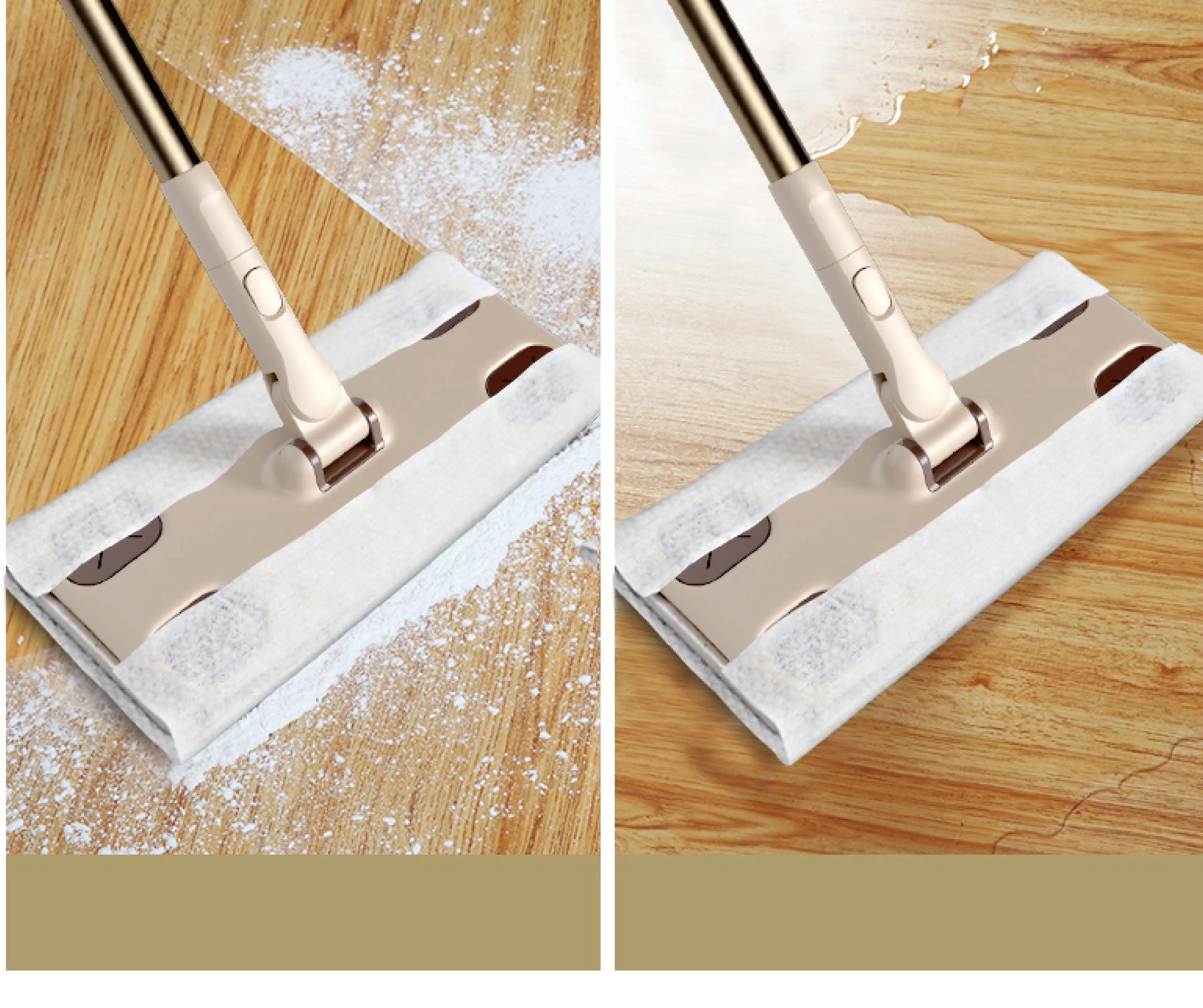 Microfibre Floor Cleaning Cloth With Hole For Wipe Disposable Static Floor Mops Wipes