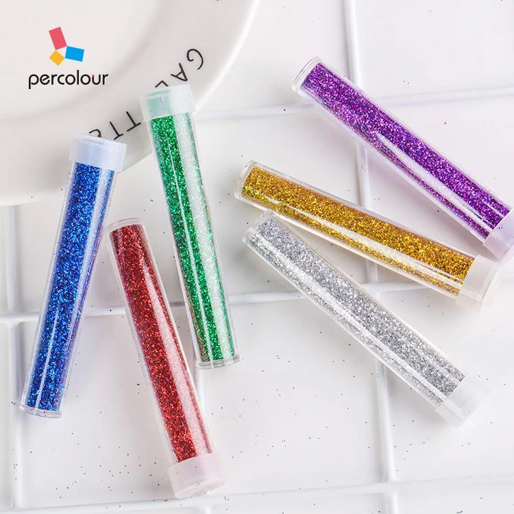 2020 new Bulk Glitter supplier for DIY crafts glitter powder and bulk glitter polyester test tube packaging