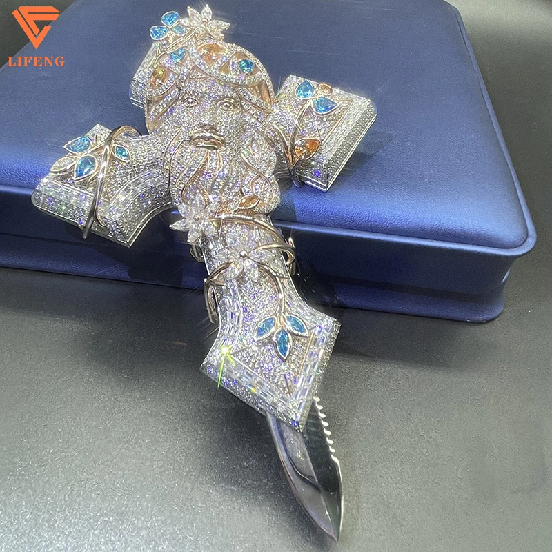 D VVS кулон из муассанита модные ювелирные изделия с крестообразным дизайном 18K в стиле хип-хоп со льдом последний выпуск очаровательный