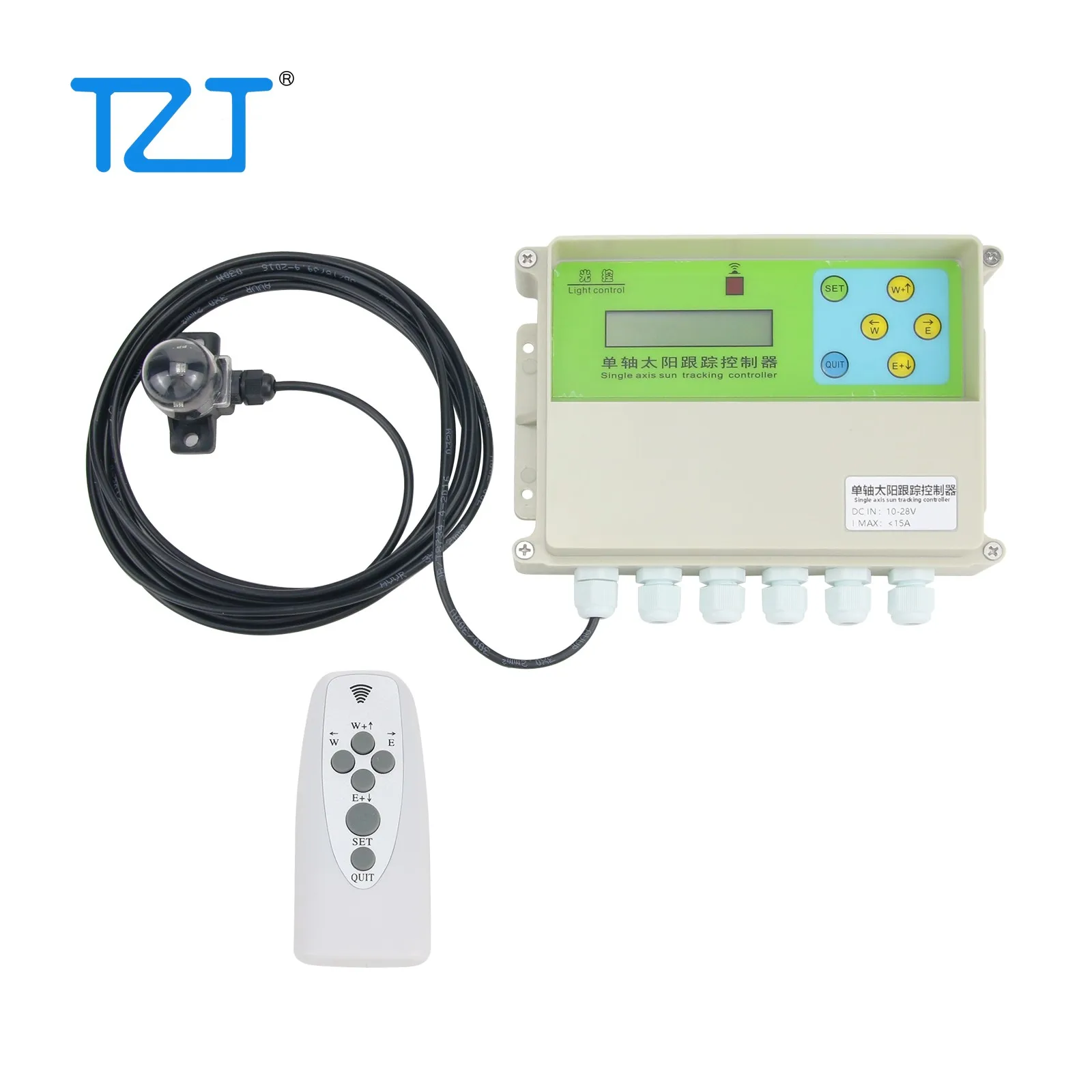 XMYC-1 Single Axis Solar Tracker Controller 12-24V Solar Panel Tracker + Remote Control