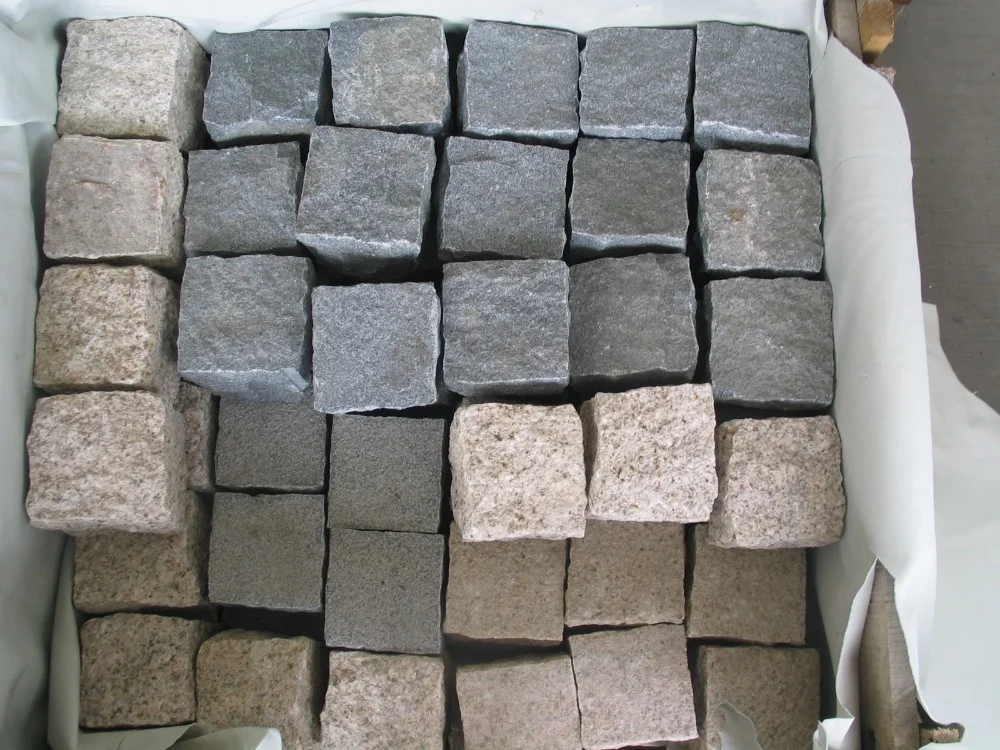 outdoor garden cube cobble road paver stone block per square meter price