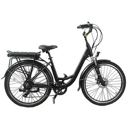 High Quality Cheap e bike Black Silver 700c 250w Ladies Assist Electric City Bike Bicycle For Women