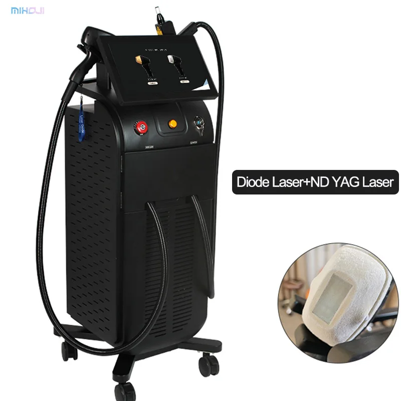 diode laser hair removal machine OEM logo Medical CE vertical 808nm diode nd yag laser hair removal epilator 808nm diode laser