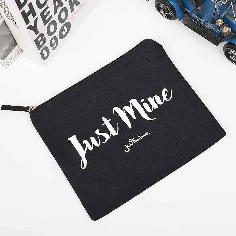 Original supplier factory direct sale canvas bag with zipper wholesale cotton pouch bag cotton canvas cosmetic pouch