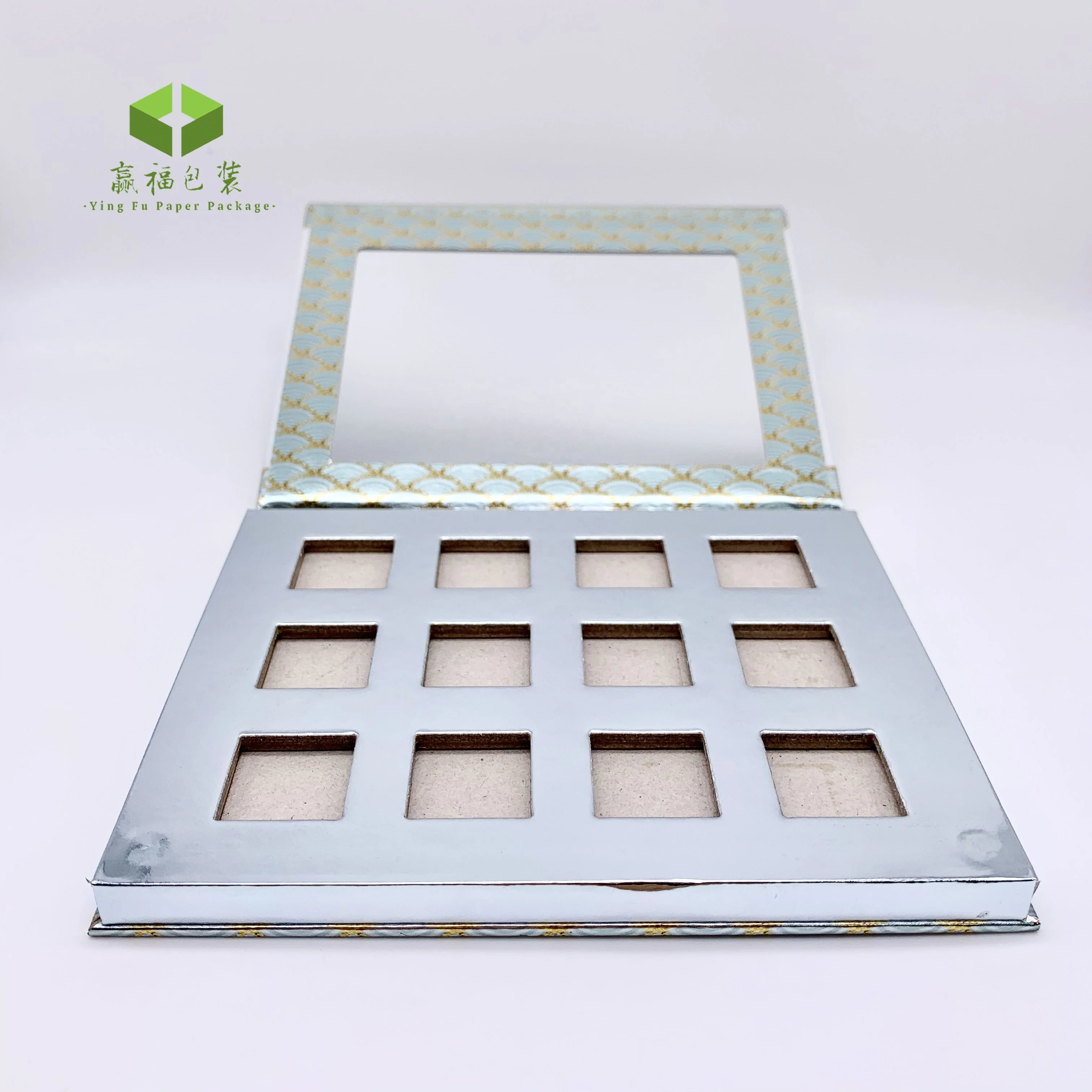 Private Label Makeup Cosmetics 16 Color customized small makeup Eyeshadow Palette Empty Eyeshadow Palette paper cardboard
