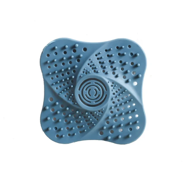 Shower Floor Drain Covers Silicone Bathtub Hair Stopper Shower Hair Drain Catcher