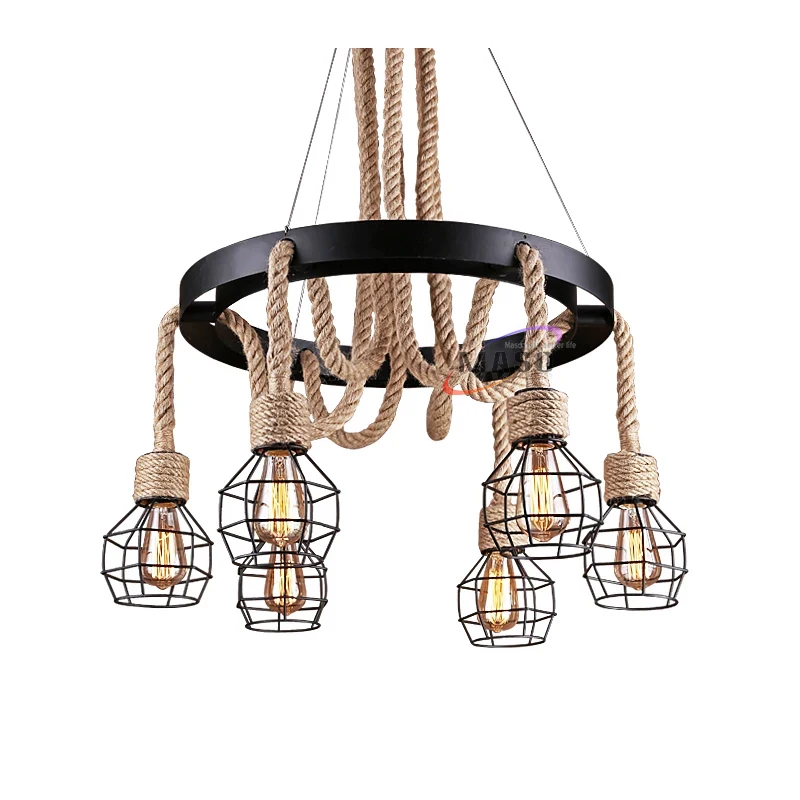 event decor chandelier wholesale hanging lighting fixture hemp rope designs