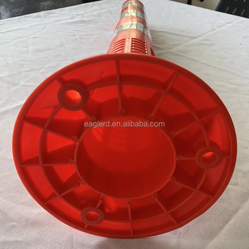 75cm Yellow Flexible traffic delineator PU warning spring post