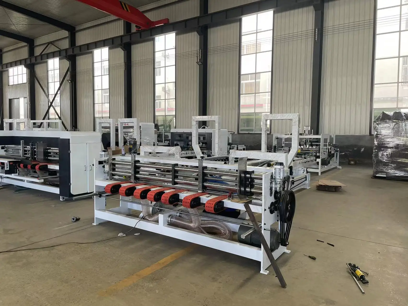 Best Sellers Efficient Automatic Carton Box Folder Gluer Machine Used In Production Line