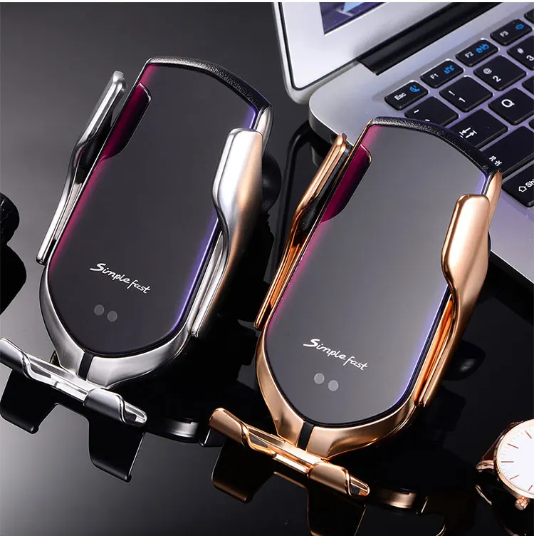 Умное автомобильное беспроводное зарядное устройство RAXFLY с инфракрасным датчиком крепление на вентиляционное отверстие автоматический зажим быстрая Беспроводная зарядка держатель для