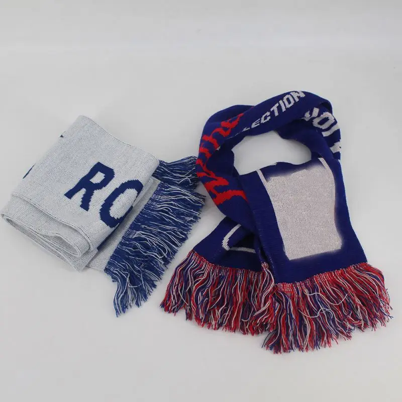 Custom Size Football Scarf Knitted Football Scarf Knit Scarf Jacquard