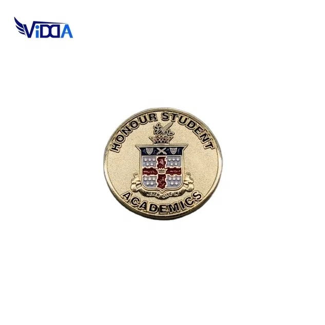 Hot Selling Custom Design Enamel High Quality Round Metal Souvenir Pin Badge
