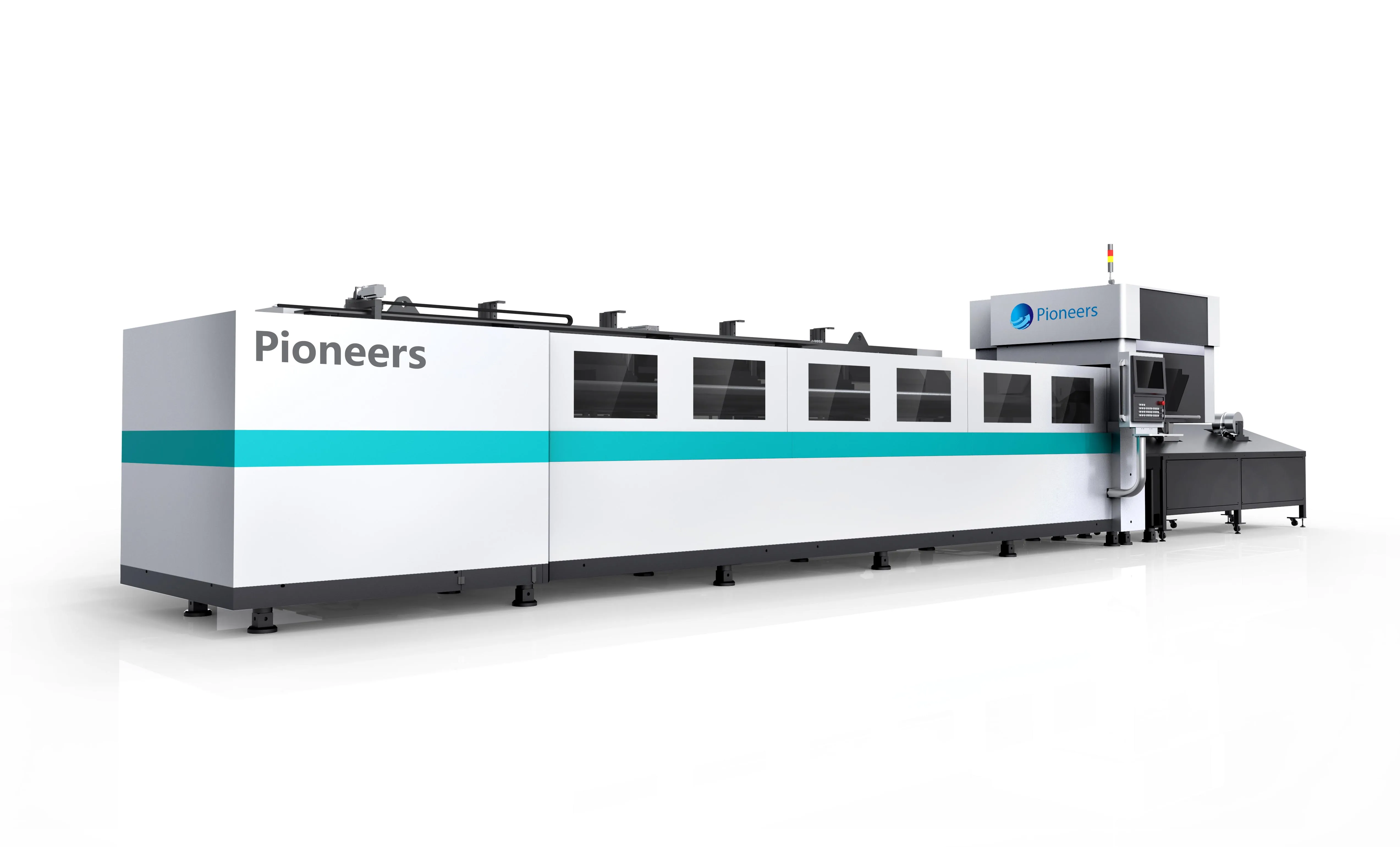 High precision triple trunk heavy duty fiber laser tube cutting machine