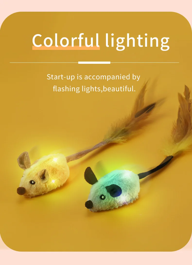 High Quality Pet Wireless Electric Simulation Mouse Toys Funny Interactive Pet Racer Hunt USB Charging Cat Mouse Toy for Cat