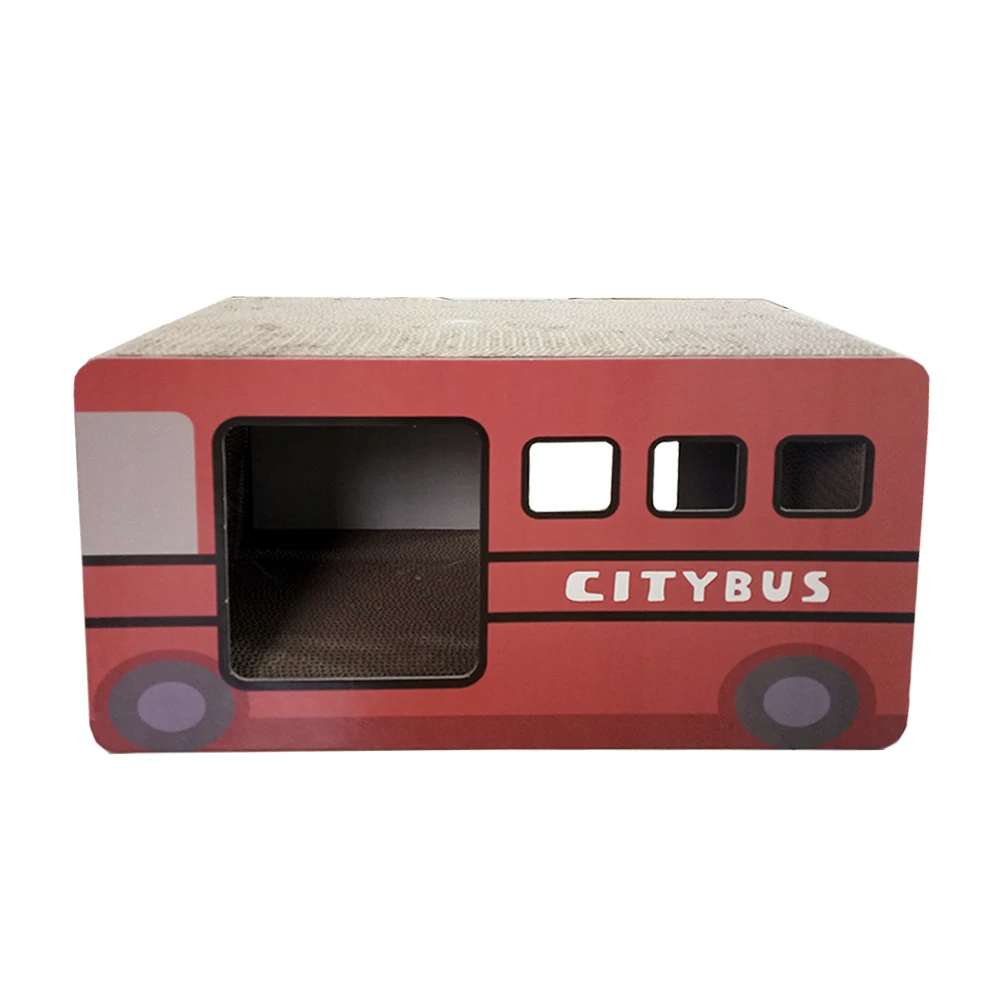Factory direct cat scratch board bus corrugated cat litter pet claw wear-resistant pet supplies cat scratcher