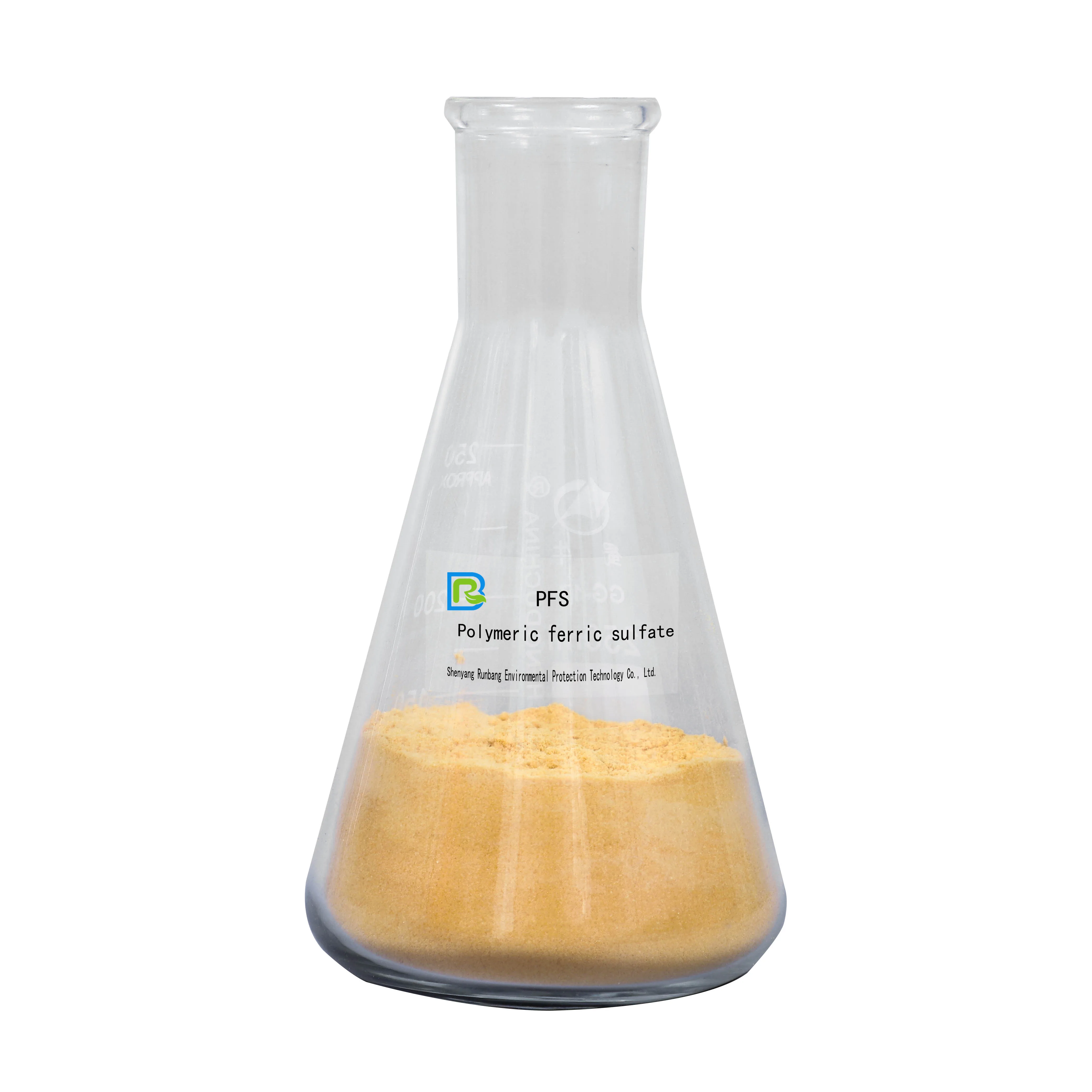 New type, high quality and high efficiency iron salt inorganic polymer flocculant Polyferric Sulfate PFS