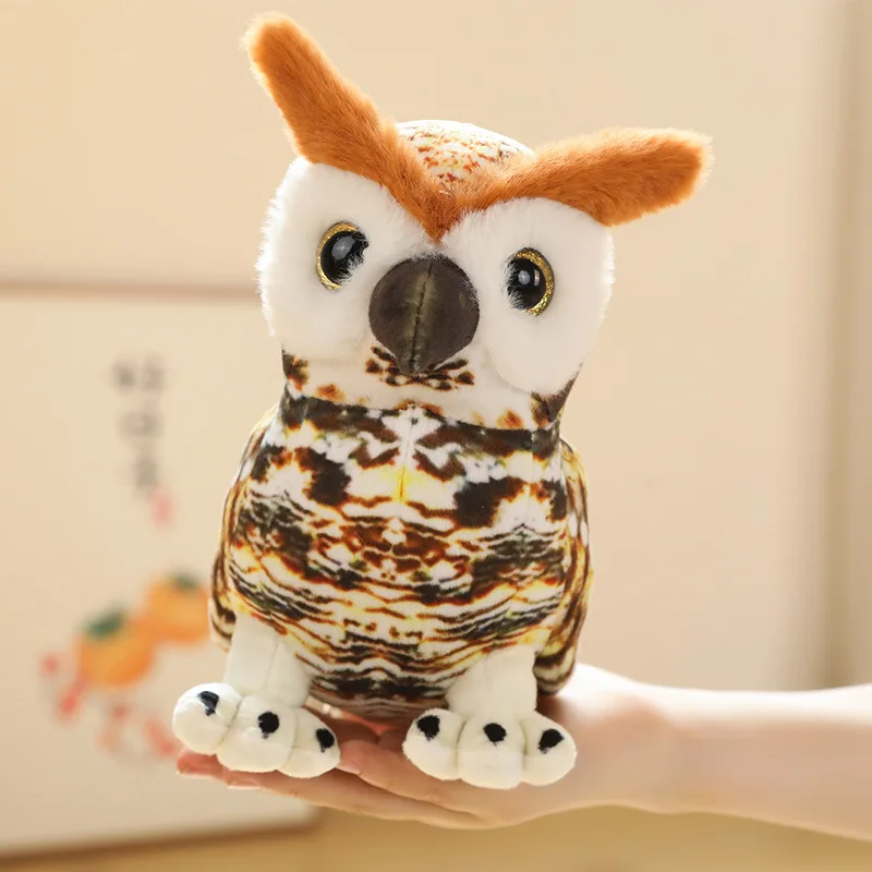 New Simulation Owl Plush Toy Cute Bird Animals Doll Baby Toys Soft Pillows Birthday Gift for Children Kids Girls Boys Home Decor