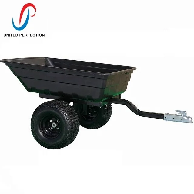 factory low MOQ best price atv farm trailer farm tractor trailer farm small garden trailers with heavy loading