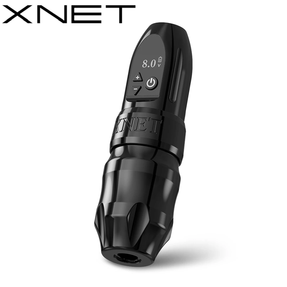 XNET Titan Powerful Coreless Motor Professional Wireless Rotary Tattoo Pen Machine with 2400mAh Digital Battery for Body Art