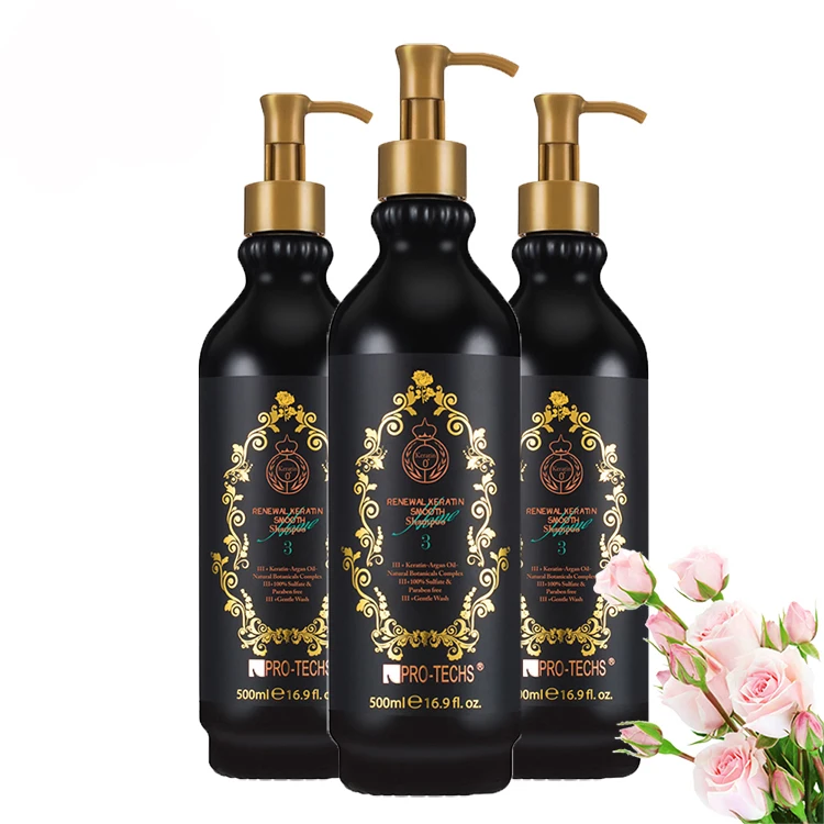 OEM Keratin Treatment Organic Argan Oil Moisture Repair Hair Shampoo For All Hair Types
