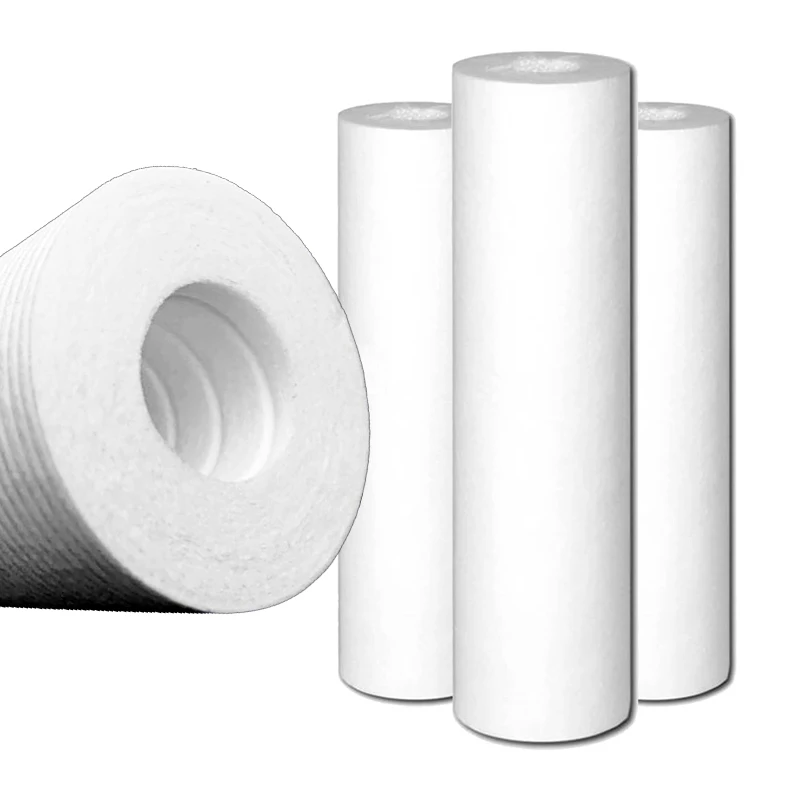 High Flow 10 20 30 40 inch 5 Micron Replace PP Sediment Filter Cartridges For RO Prefiltration