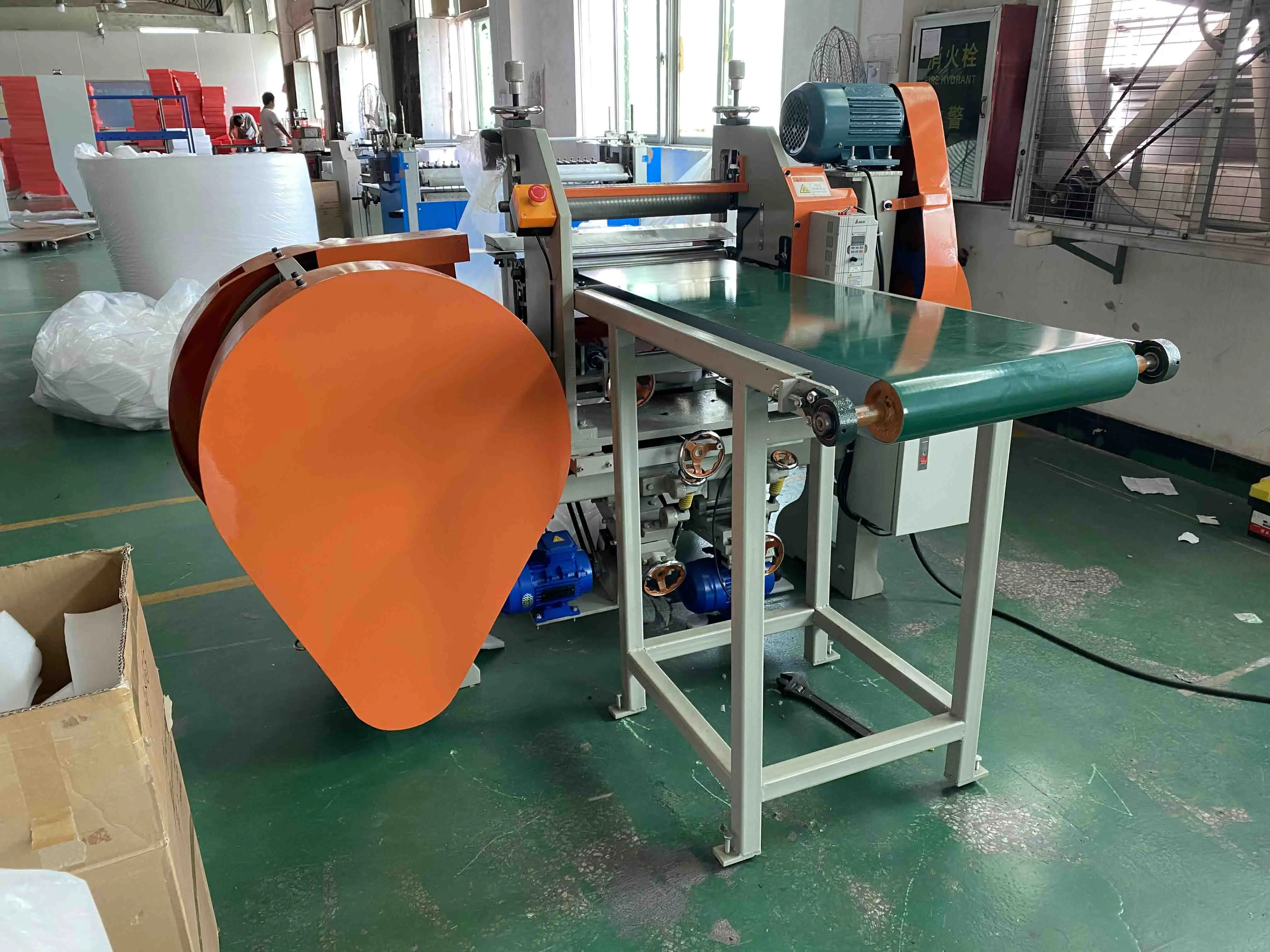 Automatic EPE EVA CR EPDM Polyethylene foam Batts Insulation cotton slicering machine