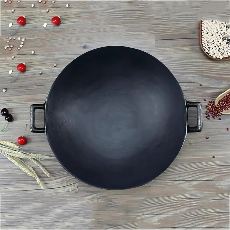 Pre-seasoned Traditional Restaurant Hotel Kitchenware Large Chinese Iron Cooking Wok