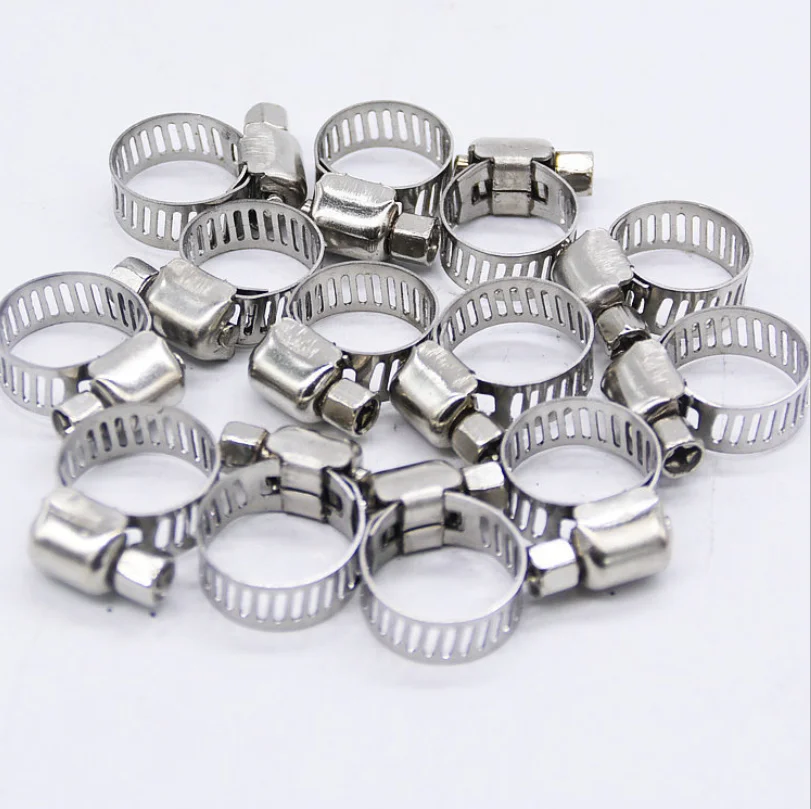 OEM Full size adjustable heavy duty quick release stainless steel small thumb screw hose clamps for pipe
