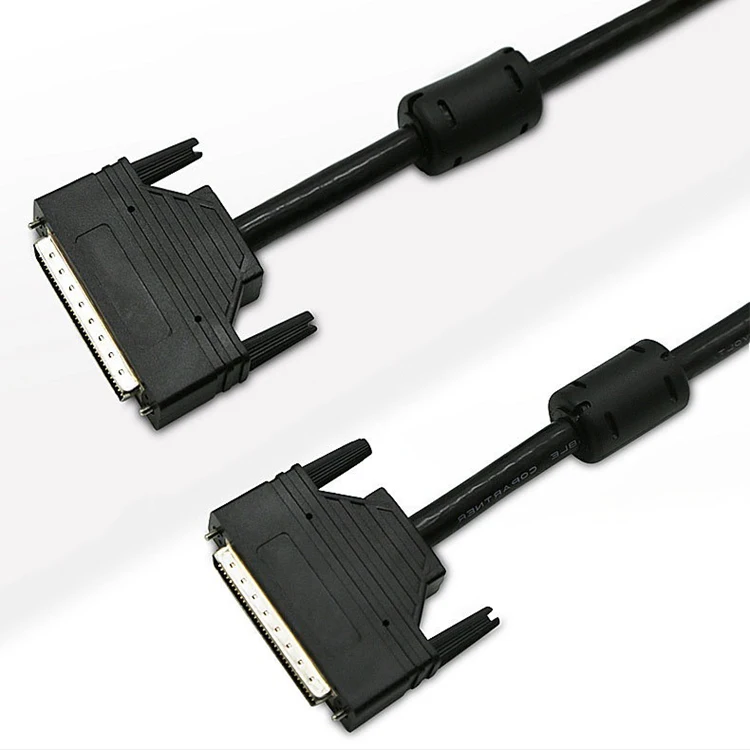 68pin scsi cable molding type SCSI 68Pin Male to Male cable with screw 68pin cable assemble 1m for computer