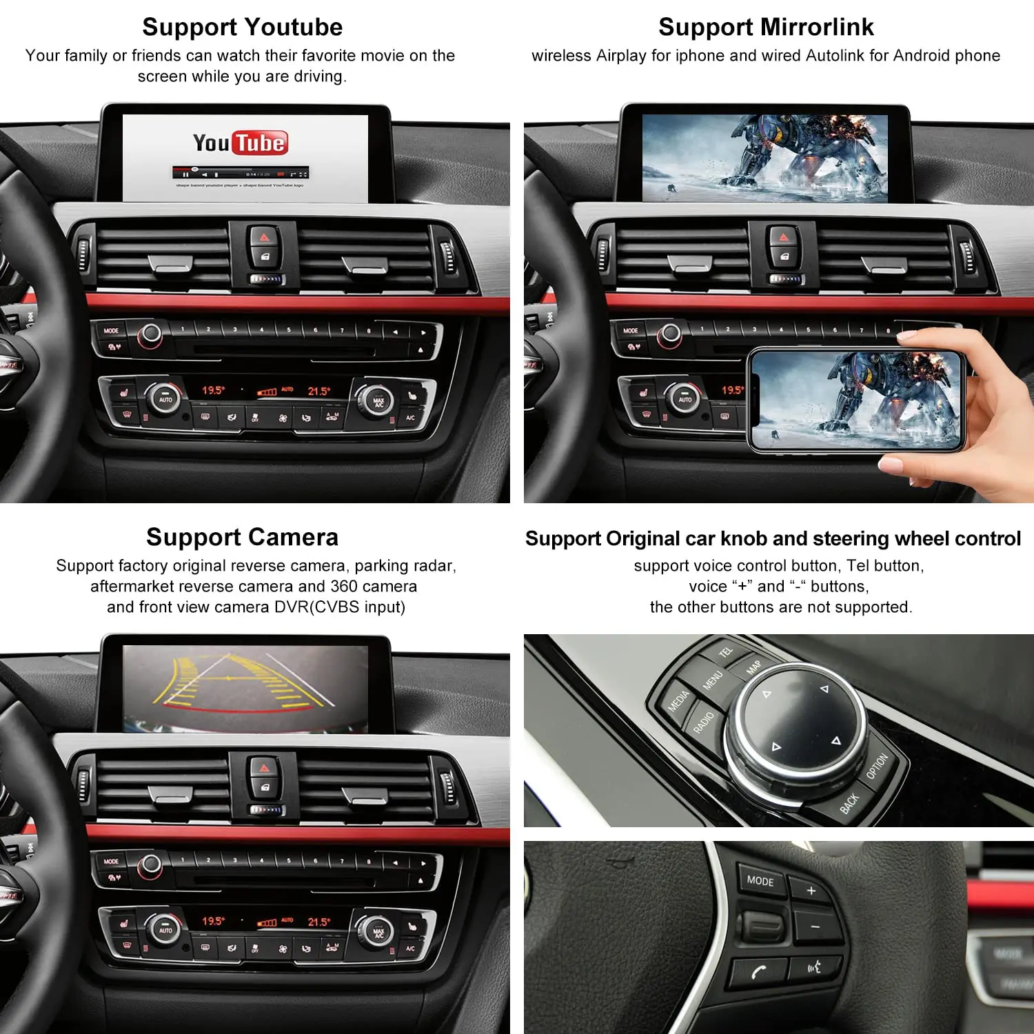 Road Top беспроводной автомобильный обновленный комплект Android декодер для BMW NBT системы 3 4 5 6 7 серии X1 X3 X4 X5 X6 2012-2016 года