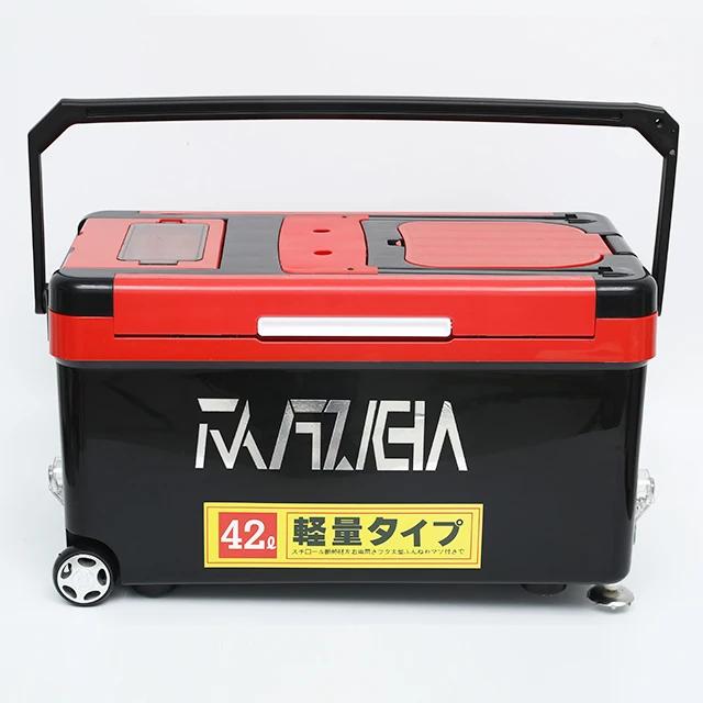 Kangzhen fishing supplies carp sports fishing box seats tackle multipurpose fishing cooler box with accessories rod holder
