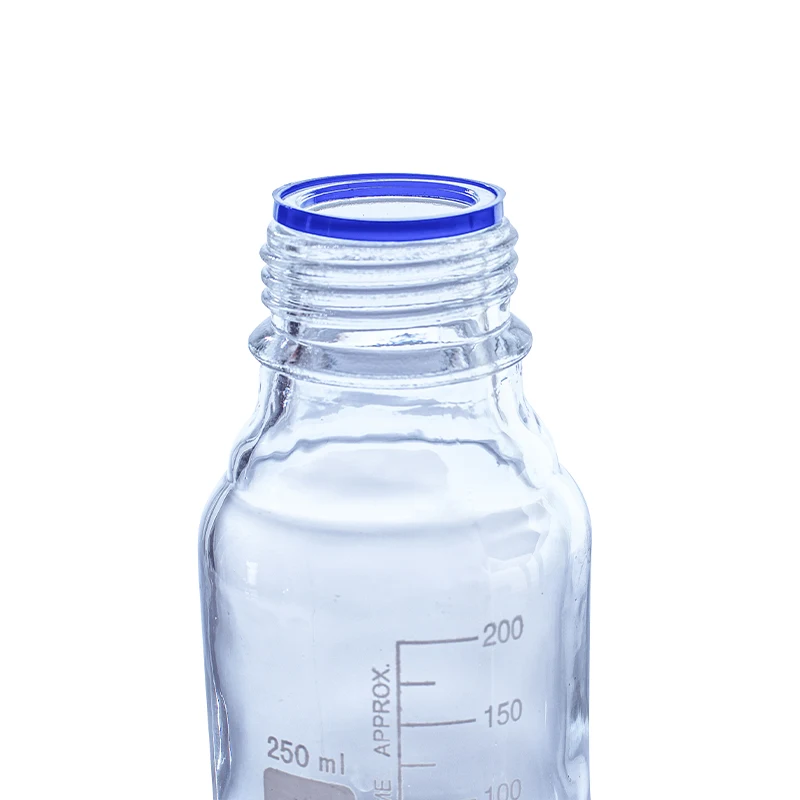 Custom 1000ml Amber High Borosilicate Glass Laboratory Reagent Bottles Mobile Phase Glass Bottle For Solvent