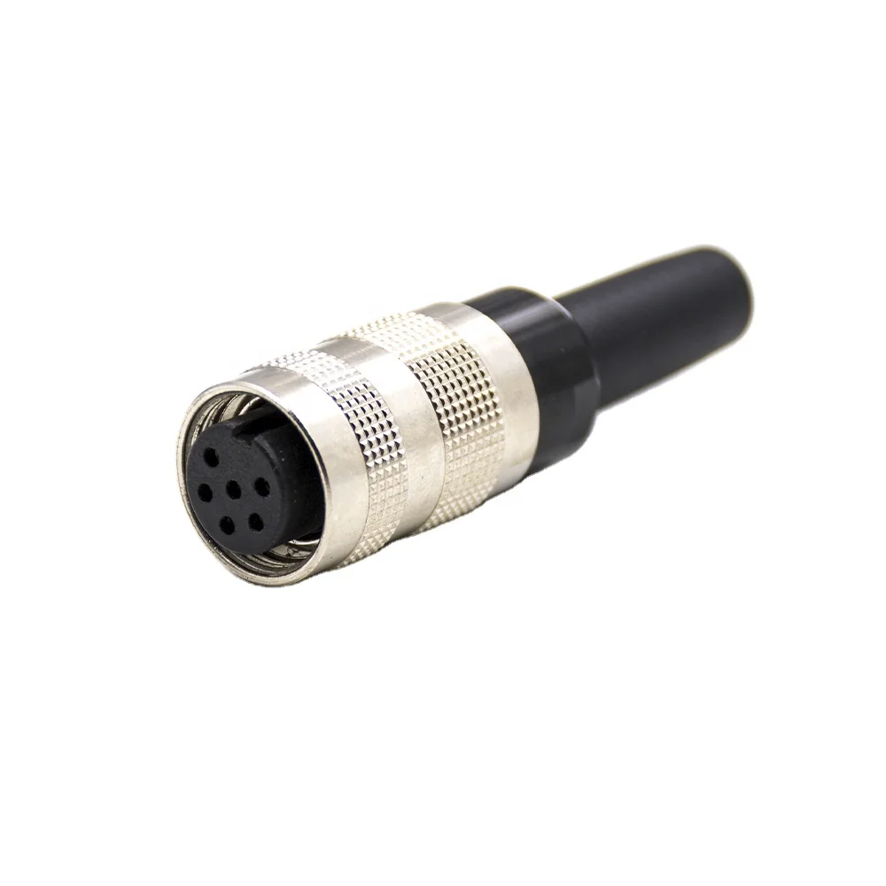 M12 6P водонепроницаемый разъем 240 градусов 6p 3p 4p Оригинальное производство водонепроницаемых