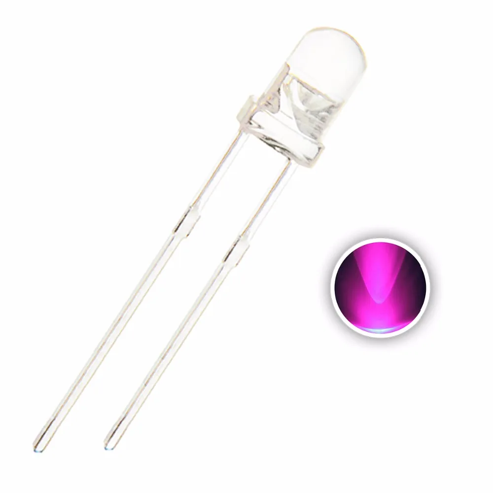 LED 3mm 5mm 3000K Warm White Clear Lens Round Transparent LED Light Emitting Diode Lamp Free samples free sample