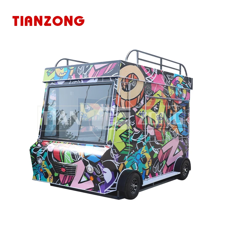 TIANZONG S4 Mobile small ice cream truck kitchen customized coffee trailer street mobile food cart