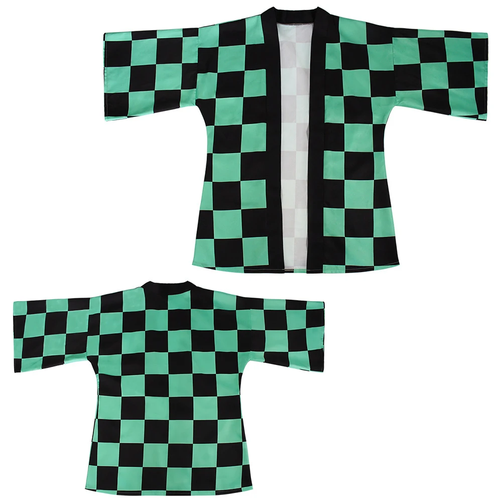 Popular Style Anime Kimono Haori Yukata Cosplay Demon Slayer Kimetsu no Yaiba Cosplay T Shirt Cloak