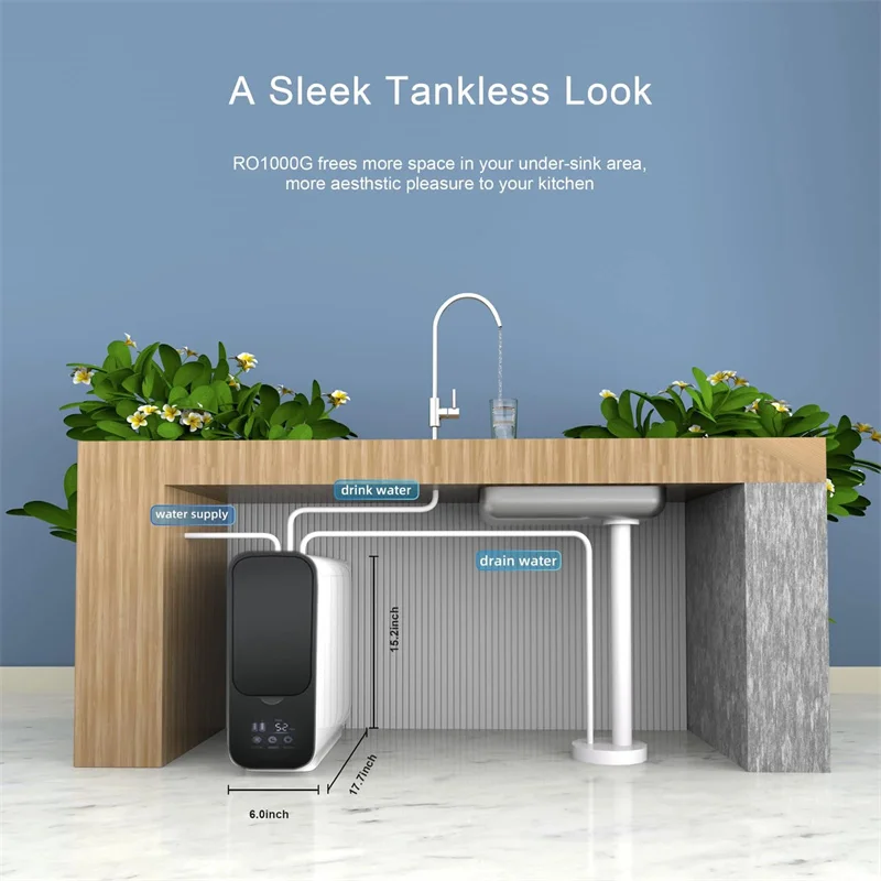 Filtro De Agua Water Purifier Ro Water Filter Reverse Osmosi System 6 Stage Osmosis Water Filter Or Purifier For Home