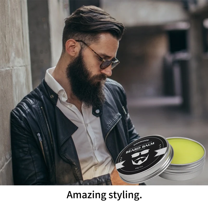  China Manufacturer Supply Unscented&Scented Beard Balm For Men Barber