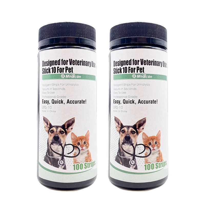 The best Supplier Urine test strips 10 parameters Vet 10 para Pet Urine Reagent Strips for Dogs Cats