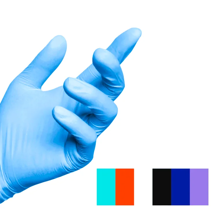 Nursing Homes and Home Care Work Gloves Disposable Exam Gloves Powder-Free  Latex-Free Nitrile Gloves