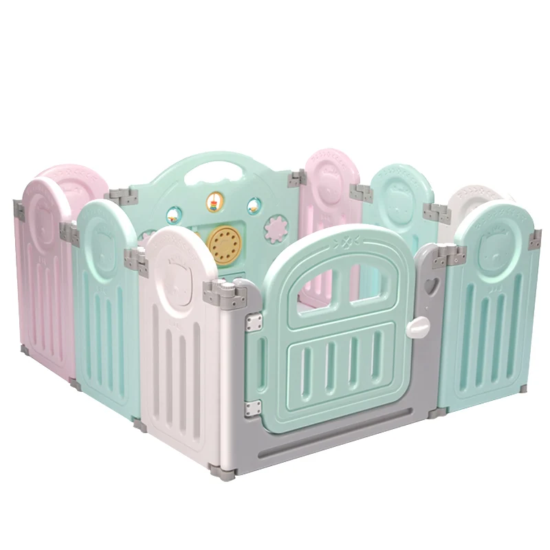 
Wholesale good quality Baby cheap folding playpen toddler playground kids play fences with fun toys 