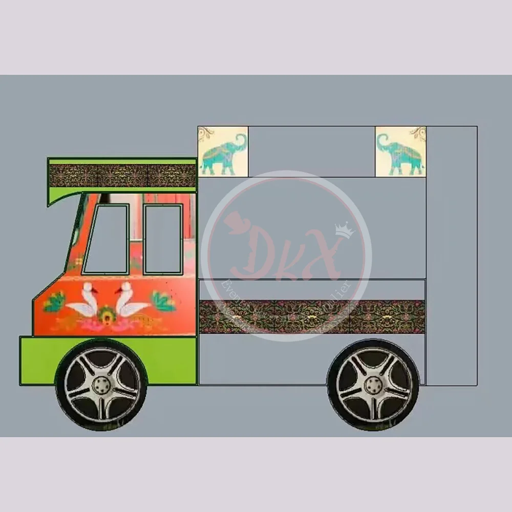 Indian Design Customized Party Decoration Theme Backdrop Printing With Logo For Party Events Use