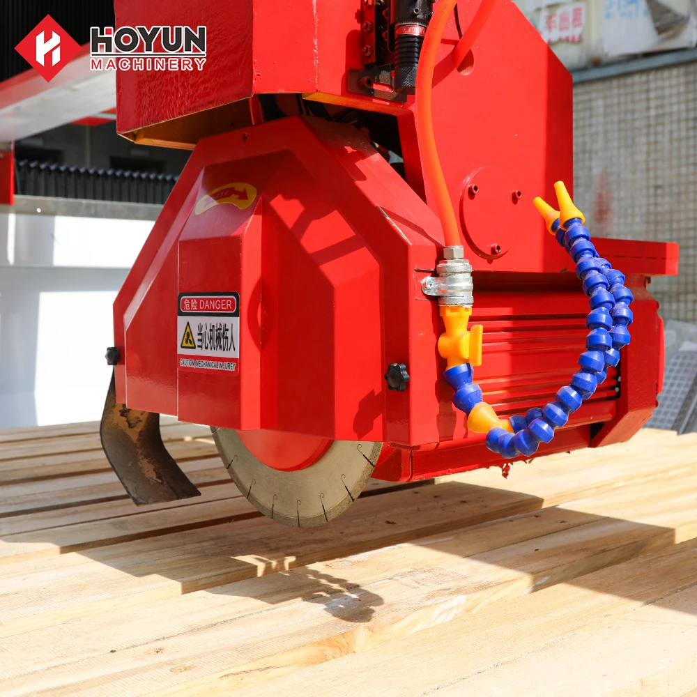 Hongyi stone machinery Italian cnc software bridge saw granite marble Stone slab Cutting lathe 4 axi sink cutting machine