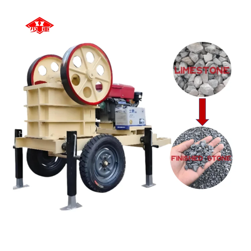 Shaolin Factory Direct Sale Portable Mobile Jaw Crusher Small Mining Jaw Crusher Mini Diesel Tyre Stone Crusher Price
