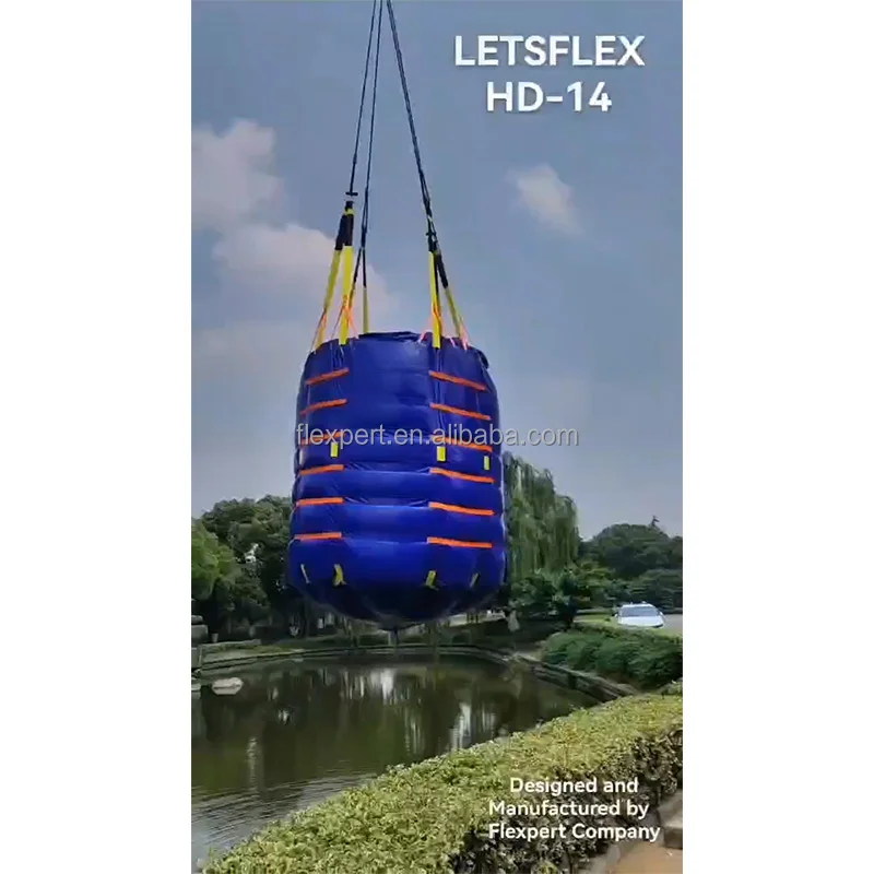 China Factory 14 tons  PVC Bulk Big  Bags for fish meal sand gravel grain fertilizer chemicals packing ton bag